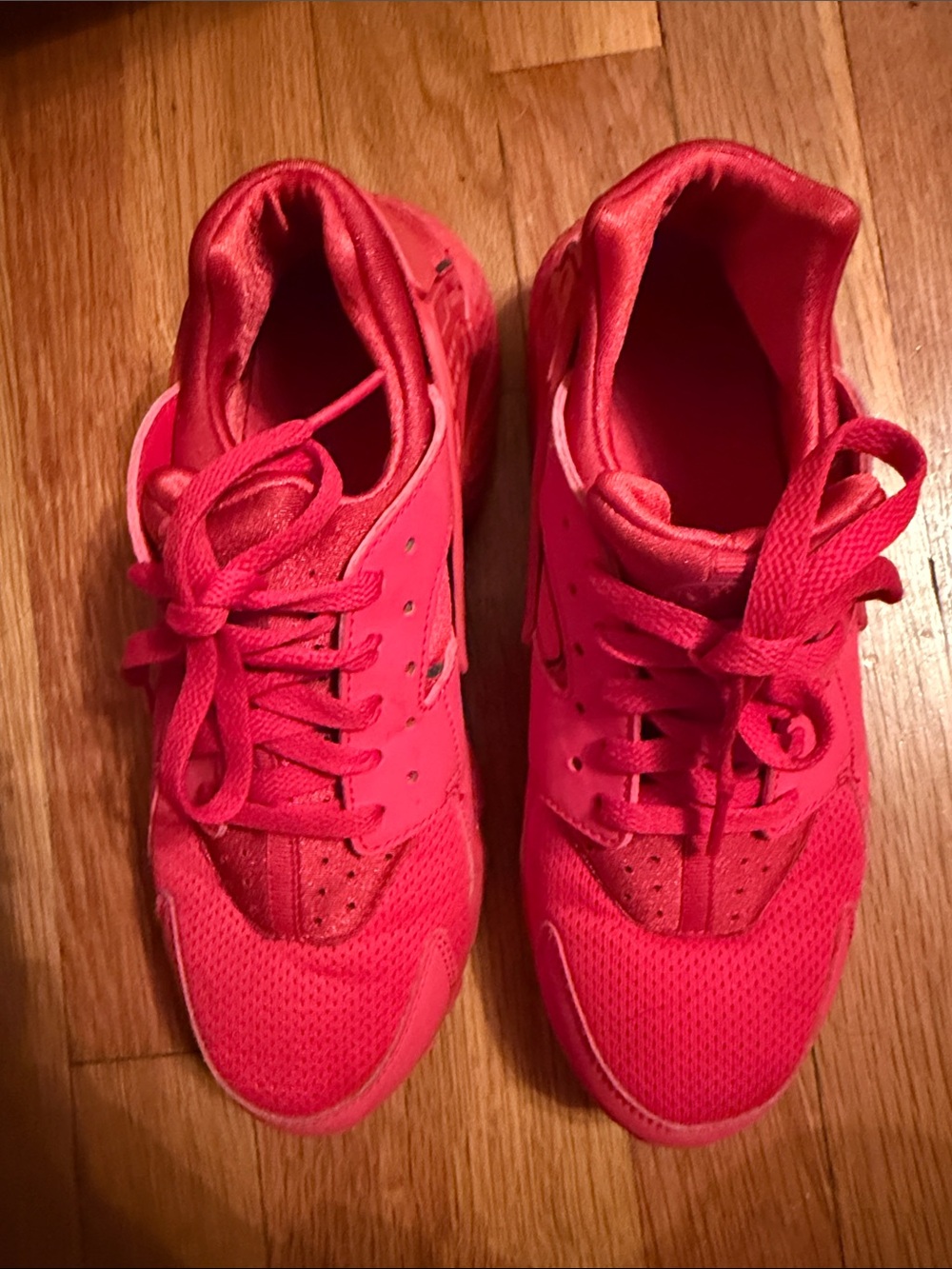 Nike Women's Bright Red Athletic Sneakers - Picture 2 of 4